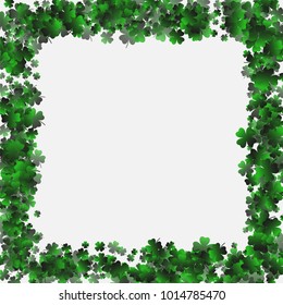 Clover green is a confetti which consist of many isolated elements. Stylish and beautiful clover green. Can be used as poster, border, background, wallpaper, card and etc