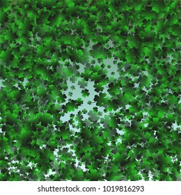 Clover green is a confetti which consist of many isolated elements. Stylish and beautiful clover green. Can be used as poster, border, background, wallpaper, card and etc