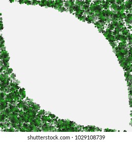 Clover green is a confetti which consist of many isolated elements. Stylish and beautiful clover green. Can be used as poster, border, background, wallpaper, card and etc