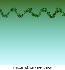 Clover green is a confetti which consist of many isolated elements. Stylish and beautiful clover green. Can be used as poster, border, background, wallpaper, card and etc