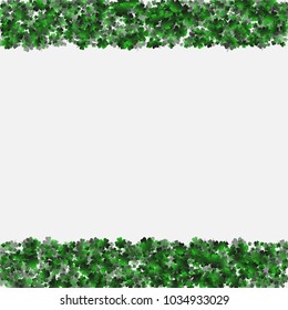 Clover green is a confetti which consist of many isolated elements. Stylish and beautiful clover green. Can be used as poster, border, background, wallpaper, card and etc