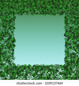 Clover green is a confetti which consist of many isolated elements. Stylish and beautiful clover green. Can be used as poster, border, background, wallpaper, card and etc