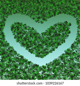 Clover green is a confetti which consist of many isolated elements. Stylish and beautiful clover green. Can be used as poster, border, background, wallpaper, card and etc