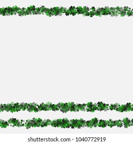 Clover green is a confetti which consist of many isolated elements. Stylish and beautiful clover green. Can be used as poster, border, background, wallpaper, card and etc