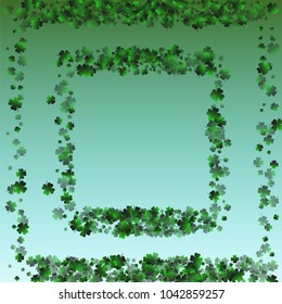 Clover green is a confetti which consist of many isolated elements. Stylish and beautiful clover green. Can be used as poster, border, background, wallpaper, card and etc