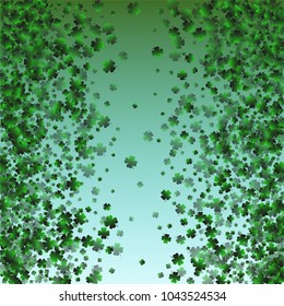 Clover green is a confetti which consist of many isolated elements. Stylish and beautiful clover green. Can be used as poster, border, background, wallpaper, card and etc