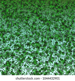 Clover green is a confetti which consist of many isolated elements. Stylish and beautiful clover green. Can be used as poster, border, background, wallpaper, card and etc