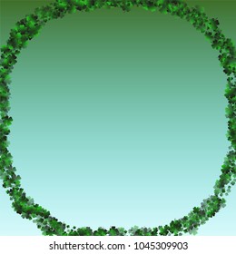 Clover green is a confetti which consist of many isolated elements. Stylish and beautiful clover green. Can be used as poster, border, background, wallpaper, card and etc