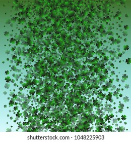 Clover green is a confetti which consist of many isolated elements. Stylish and beautiful clover green. Can be used as poster, border, background, wallpaper, card and etc