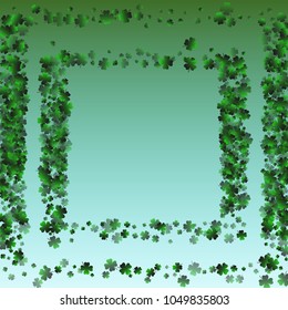 Clover green is a confetti which consist of many isolated elements. Stylish and beautiful clover green. Can be used as poster, border, background, wallpaper, card and etc