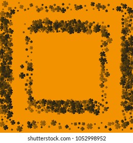 Clover green is a confetti which consist of many isolated elements. Stylish and beautiful clover green. Can be used as poster, border, background, wallpaper, card and etc