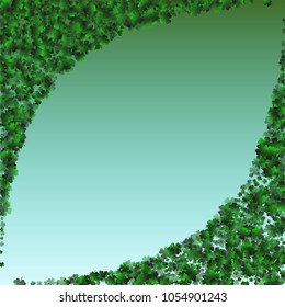 Clover green is a confetti which consist of many isolated elements. Stylish and beautiful clover green. Can be used as poster, border, background, wallpaper, card and etc