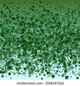 Clover green is a confetti which consist of many isolated elements. Stylish and beautiful clover green. Can be used as poster, border, background, wallpaper, card and etc