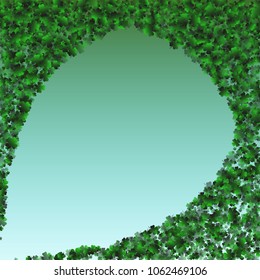 Clover green is a confetti which consist of many isolated elements. Stylish and beautiful clover green. Can be used as poster, border, background, wallpaper, card and etc