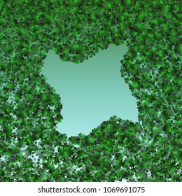 Clover green is a confetti which consist of many isolated elements. Stylish and beautiful clover green. Can be used as poster, border, background, wallpaper, card and etc