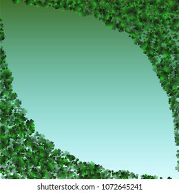 Clover green is a confetti which consist of many isolated elements. Stylish and beautiful clover green. Can be used as poster, border, background, wallpaper, card and etc