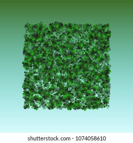 Clover green is a confetti which consist of many isolated elements. Stylish and beautiful clover green. Can be used as poster, border, background, wallpaper, card and etc