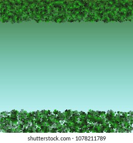 Clover green is a confetti which consist of many isolated elements. Stylish and beautiful clover green. Can be used as poster, border, background, wallpaper, card and etc