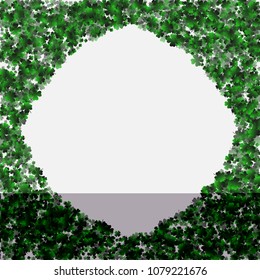 Clover green is a confetti which consist of many isolated elements. Stylish and beautiful clover green. Can be used as poster, border, background, wallpaper, card and etc