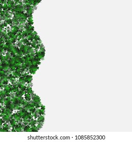 Clover green is a confetti which consist of many isolated elements. Stylish and beautiful clover green. Can be used as poster, border, background, wallpaper, card and etc
