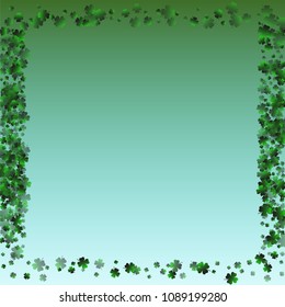 Clover green is a confetti which consist of many isolated elements. Stylish and beautiful clover green. Can be used as poster, border, background, wallpaper, card and etc