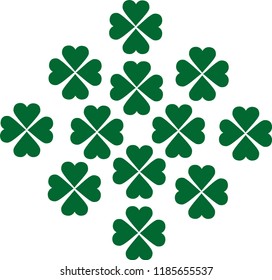 Clover green emblem