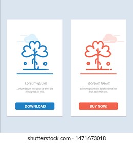 Clover, Green, Ireland, Irish, Plant  Blue and Red Download and Buy Now web Widget Card Template