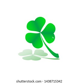  Clover green leaf vector image