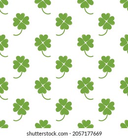 
Clover green vector pattern, seamless background, print for your ideas