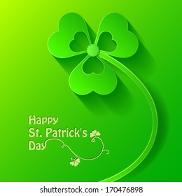 Clover. Happy St. Patrick's Day