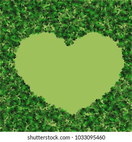 Clover heart pattern is a confetti which consist of many isolated elements. Stylish and beautiful clover pattern. Can be used as poster, border, background, wallpaper, card and etc