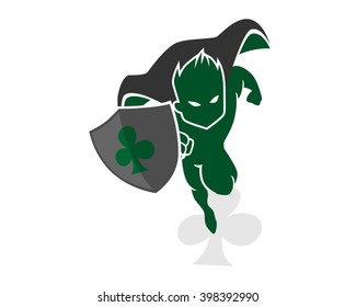 clover heroes mascot cartoon character