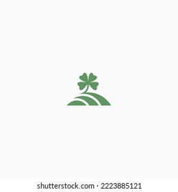 clover hill farm vector illustration