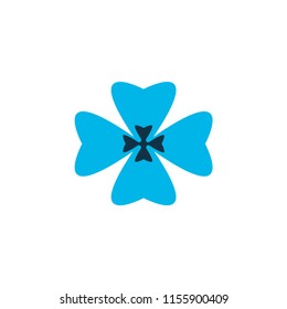 Clover icon colored symbol. Premium quality isolated shamrock element in trendy style.