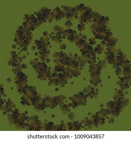 Clover icon is a confetti which consist of many isolated elements. Stylish and beautiful clover icon. Can be used as poster, border, background, wallpaper, card and etc