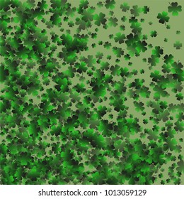 Clover icon is a confetti which consist of many isolated elements. Stylish and beautiful clover icon. Can be used as poster, border, background, wallpaper, card and etc