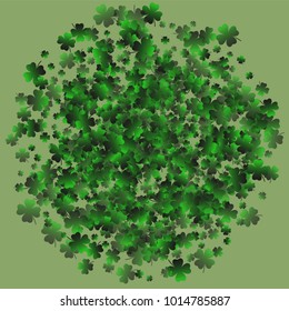 Clover icon is a confetti which consist of many isolated elements. Stylish and beautiful clover icon. Can be used as poster, border, background, wallpaper, card and etc