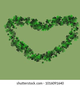 Clover icon is a confetti which consist of many isolated elements. Stylish and beautiful clover icon. Can be used as poster, border, background, wallpaper, card and etc