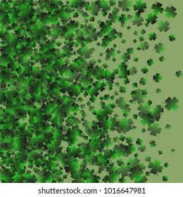 Clover icon is a confetti which consist of many isolated elements. Stylish and beautiful clover icon. Can be used as poster, border, background, wallpaper, card and etc