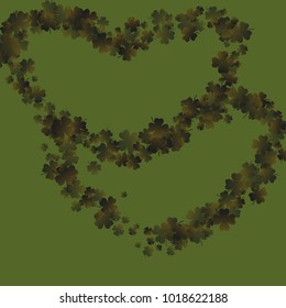 Clover icon is a confetti which consist of many isolated elements. Stylish and beautiful clover icon. Can be used as poster, border, background, wallpaper, card and etc