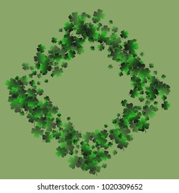 Clover icon is a confetti which consist of many isolated elements. Stylish and beautiful clover icon. Can be used as poster, border, background, wallpaper, card and etc