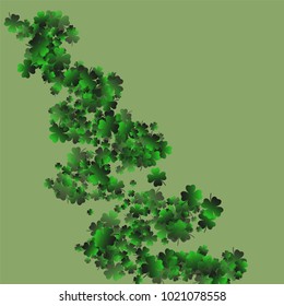Clover icon is a confetti which consist of many isolated elements. Stylish and beautiful clover icon. Can be used as poster, border, background, wallpaper, card and etc