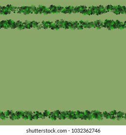 Clover icon is a confetti which consist of many isolated elements. Stylish and beautiful clover icon. Can be used as poster, border, background, wallpaper, card and etc