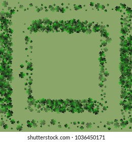 Clover icon is a confetti which consist of many isolated elements. Stylish and beautiful clover icon. Can be used as poster, border, background, wallpaper, card and etc