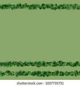 Clover icon is a confetti which consist of many isolated elements. Stylish and beautiful clover icon. Can be used as poster, border, background, wallpaper, card and etc