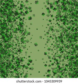 Clover icon is a confetti which consist of many isolated elements. Stylish and beautiful clover icon. Can be used as poster, border, background, wallpaper, card and etc