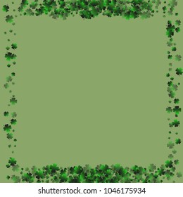 Clover icon is a confetti which consist of many isolated elements. Stylish and beautiful clover icon. Can be used as poster, border, background, wallpaper, card and etc