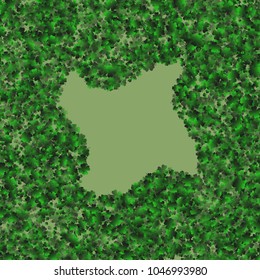 Clover icon is a confetti which consist of many isolated elements. Stylish and beautiful clover icon. Can be used as poster, border, background, wallpaper, card and etc
