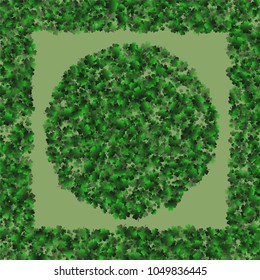 Clover icon is a confetti which consist of many isolated elements. Stylish and beautiful clover icon. Can be used as poster, border, background, wallpaper, card and etc