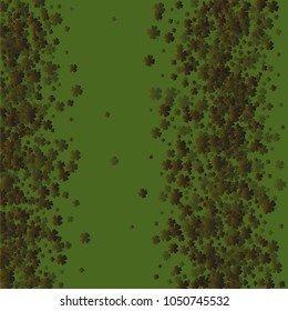 Clover icon is a confetti which consist of many isolated elements. Stylish and beautiful clover icon. Can be used as poster, border, background, wallpaper, card and etc